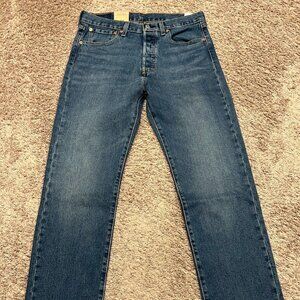 Levi's 501 Straight Leg Button Fly Blue